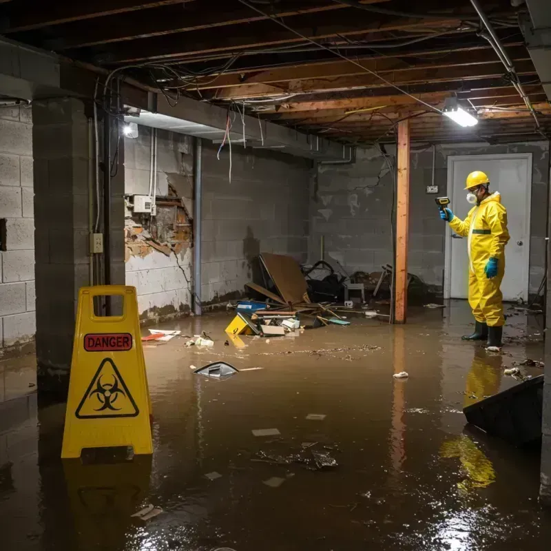 Flooded Basement Electrical Hazard in Lake Mohawk, OH Property